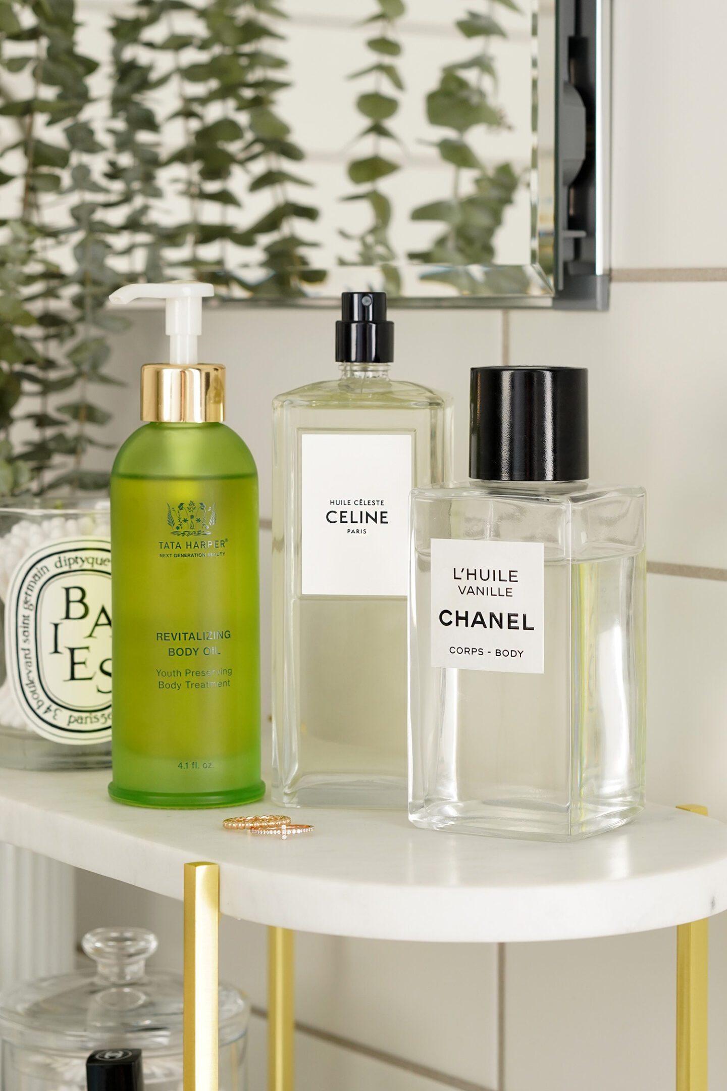 Best Hydrating Body Oils Tata Harper, Celine and Chanel