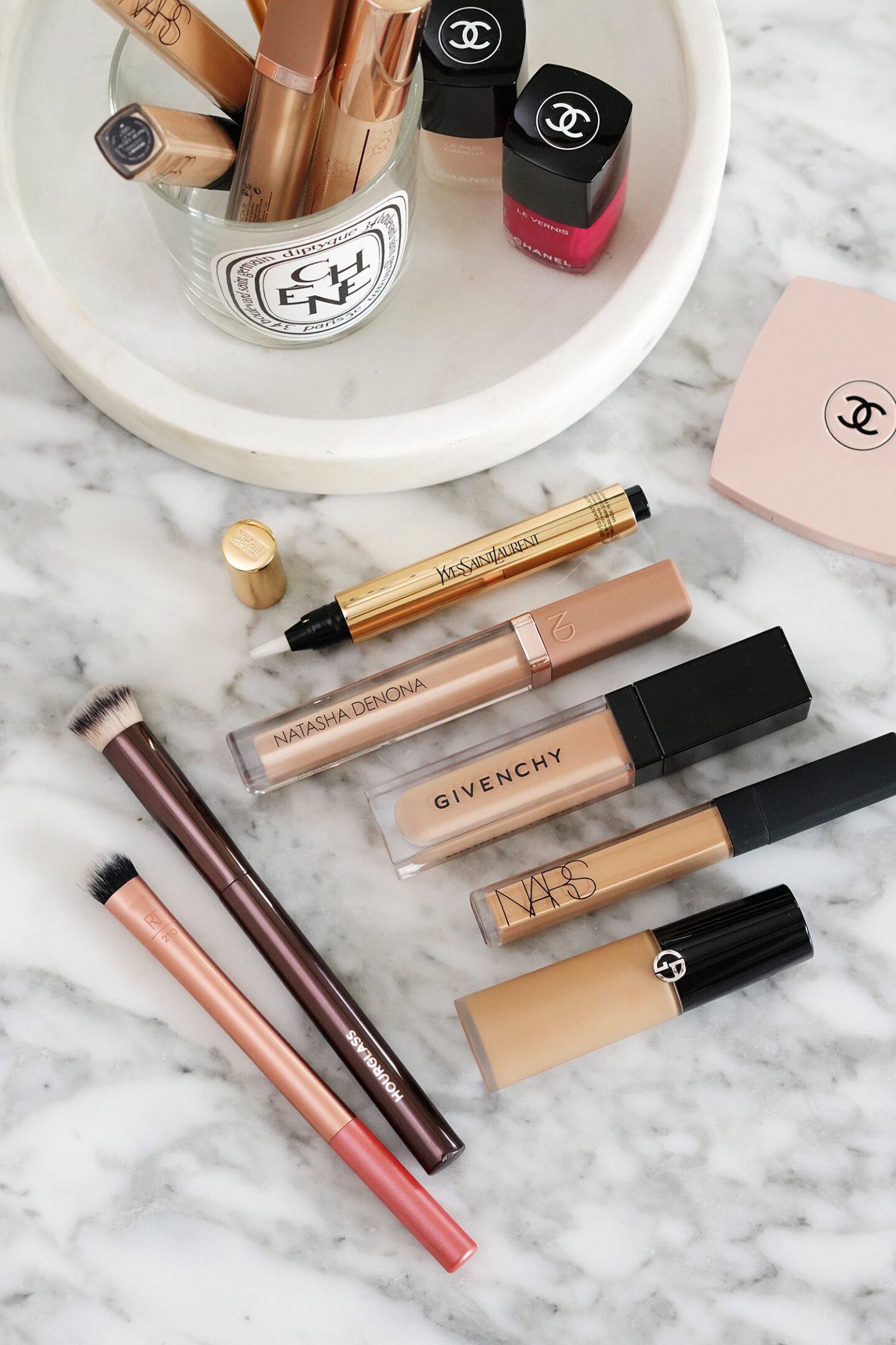 Best Concealers YSL, Natasha Denona, Givenchy, NARS and Armani