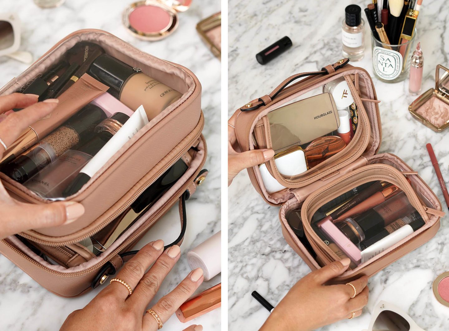 Calpak Clear Makeup Bag Mini Size The Beauty Lookbook