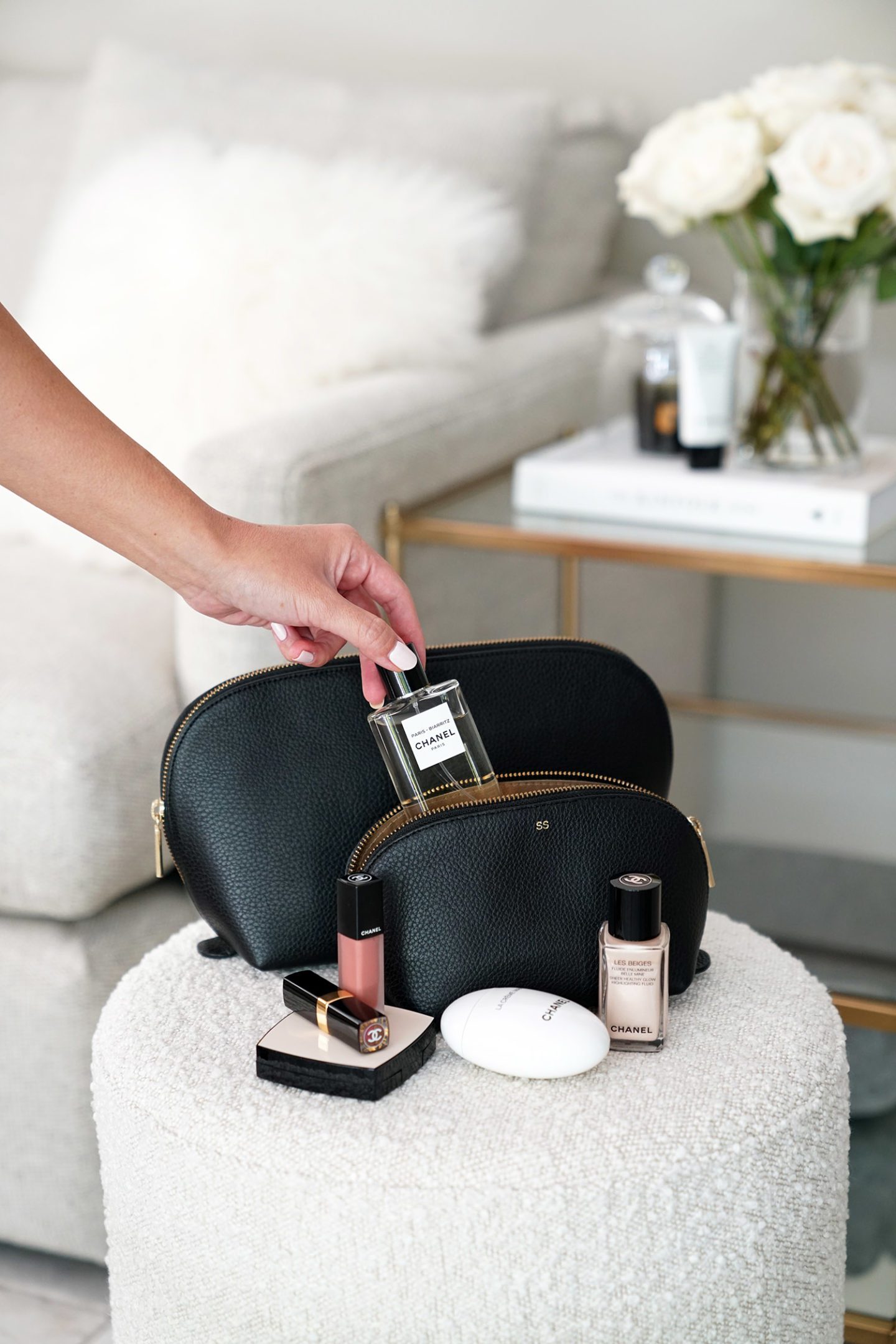 Cuyana Travel Case Duo Makeup Bag | The Beauty Look Book