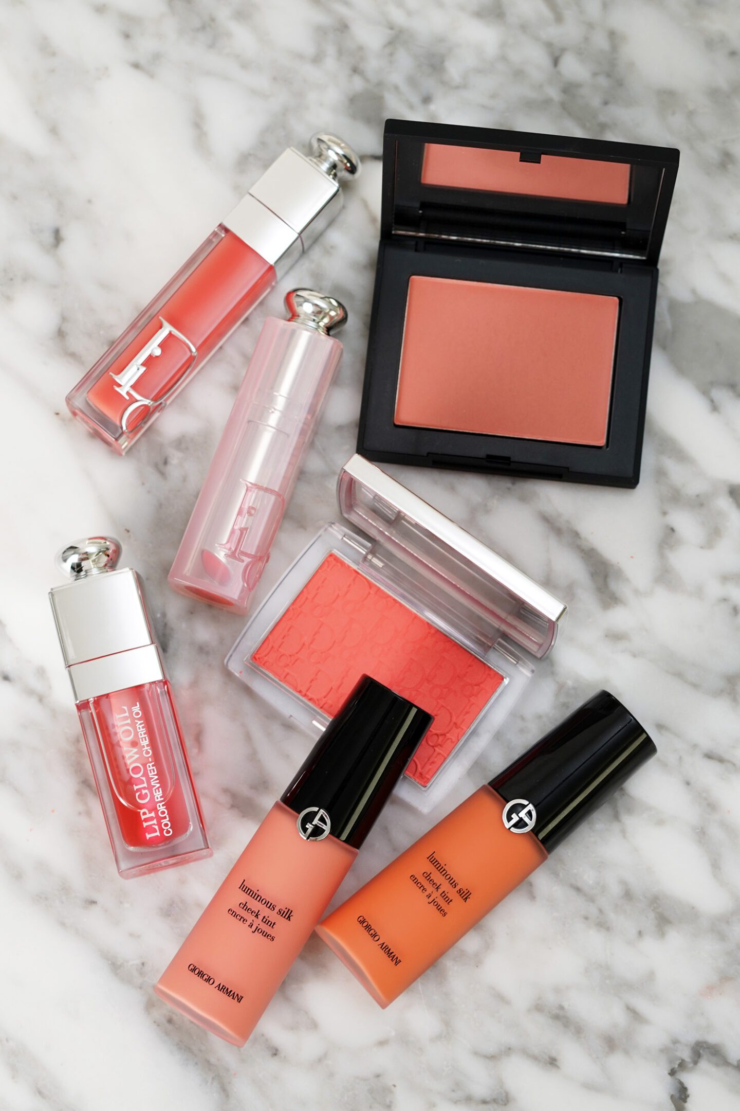 Coral makeup for summer Dior, Armani and NARS